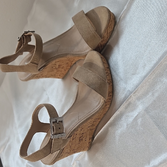 Charles By Charles David Tan Wedge Sandals - Picture 1 of 8